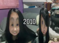 As amigas no ano em que se conheceram, em 2010