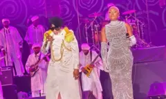 Koffi Olomide n'umugore we Cindy mu gitaramo i Bruxelles