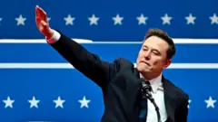 Ілон Маск на інавгурації Трампа