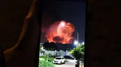 Video ledakan di Batalyon Artileri Medan (Yonarmed) 07/155 GS Kodam Jaya di Ciangsana, Kabupaten Bogo