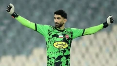 علی‌رضا بیرانوند دروازه‌بان اول پرسپولیس و تیم ملی فوتبال ایران
