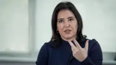 Simone Tebet em entrevista à BBC News Brasil