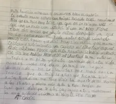 Carta de Ángel Gabriel González a su padre.