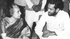 ચંદ્રશેખર અને ઇંદિરા ગાંધી 