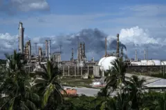 Vista de la refinería de El Palito, ubicada en el estado Carabobo, en la costa centra de Venezuela.