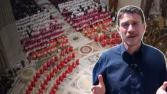 Repórter Caio Quero sobre imagem na Basílica de São Pedro  