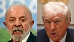 Lula e Trump.