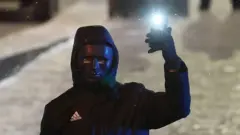 Protestant mask flashlight