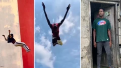 One man dey do stunt