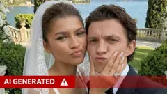 zendaja i tom holand, venčanje zendaje i toma holanda, lažno venčanje zendaje i toma holanda