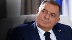  Милорад Додик, лидер Республики Сербской в составе Боснии и Герцеговины, дал интервью Би-би-си.