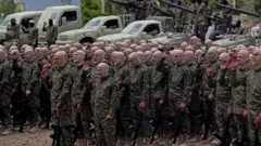 ሊባኖስ የሚገኘው ሒዝቦላህ ተዋጊዎች 