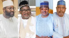 Wasu daga cikin ƴan takarar gwamnan jihar Bauchi a zaɓen 2023
