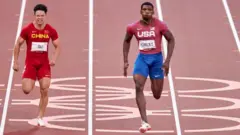 Final de los 100 metros planos