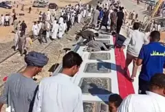 صورة لحادث قطار مطروح في 30 أغسطس/آب 2025