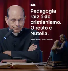 Post divulgado nas redes sociais do padre Paulo Ricardo para divulgação do curso Como Educar os Filhos para o Céu