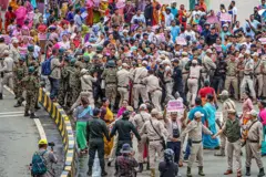 ‘কোঅর্ডিনেশন কমিটি অন মণিপুর ইন্টিগ্রিটি’ সংগঠনের বিক্ষোভ। 