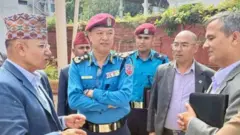 गृहमन्त्री ओमप्रकाश अर्याल, प्रहरी प्रमुख चन्द्रकुबेर खापुङ र सीआईबी प्रमुख मनोज केसी