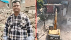 નાગપુર બુલડોઝર એક્શન, કોમી રમખાણોના આરોપીનું ઘર તોડી પડાયું, બોમ્બે હાઇકોર્ટ નાગપુર બેન્ચ, ઘર બાંધી આપવા હાઇકોર્ટનો આદેશ, બીબીસી ગુજરાતી 