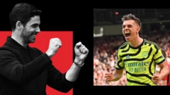 Mikel Arteta na Leandro Trossard