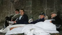 Personas sin hogar en Escocia.