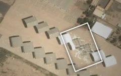Imagem de satélite mostra danos na base aérea Ali Al Salem, no Kuwait. À esquerda, aparecem depósitos de combustível destruídos; à direita, hangares danificados