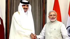 கத்தார் சிறையில் இந்திய கடற்படை அதிகாரிகள்