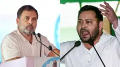 राहुल गांधी आणि तेजस्वी यादव