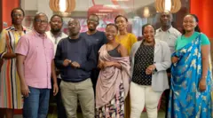 Ifoto y'ikipe ya bamwe mu banyamakuru ba BBC Gahuza