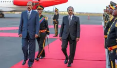 ፕሬዝደንት ኢሳያስ አፈወርቂ እና ሀሰን ሼክ ሞሐመድ 