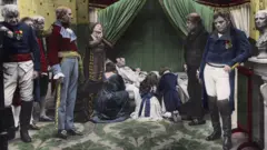 Représentation photographique de la mort de Napoléon