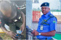 Ọlọpaa to n we igbo ati alukoro ileesẹ ọlọpaa