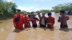 နတ်မောက်မြို့နယ်မှာ ရေကြီးနစ်မြုပ်မှုဖြစ်တဲ့နေရာ