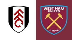 Fulham and West Ham United club badges