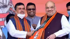 સુભેંદુ અધિકારી અને અમિત શાહ