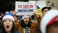 Migrantes en protesta