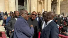 Gomina Ekiti tẹlẹ, Kayode Fayemi; Peter Obi;ondupo aarẹ lẹgbẹ Labour ati Aarẹ Bola Tinubu ni Rome.