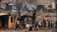 Awọn ile ti wọn dana sun ni Benue