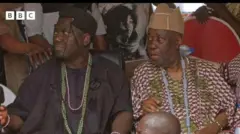 Alaafin Abimbola Owoade ati Baba awo Wande Abimbola