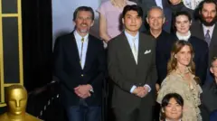 Ethan Hawke na foto oficial do Oscar