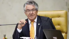 Marco Aurélio em sessão no STF