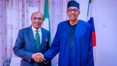 Godwin Emefiele and Muhammadu Buhari