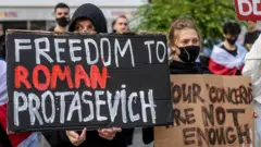 Акция в поддержку Романа Протасевича в Польше