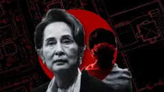 ဒေါ်အောင်ဆန်းစုကြည်နဲ့ နေပြည်တော်မြေပုံကို သရုပ်ဖော်ထားတာဖြစ်ပါတယ်။