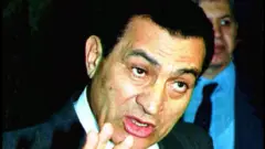 Hosni Mubarak en una imagen de archivo de 1991.