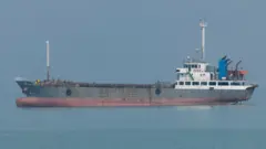 Petroleiro no Golfo Pérsico, perto da cidade de Bushehr, no sul do Irã, em 29 de julho de 2024