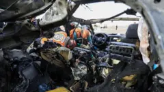 በእስራኤል ትቃት ጉዳት የደረሰበት መኪና