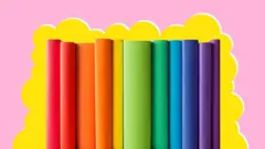 Libros organizados según el color