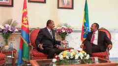 ፕሬዝዳንት ኢሳያስ አፈወርቂ እና ጠቅላይ ሚኒስትር ዐቢይ አሕመድ