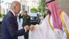 جو بایدن و محمد بن سلمان 